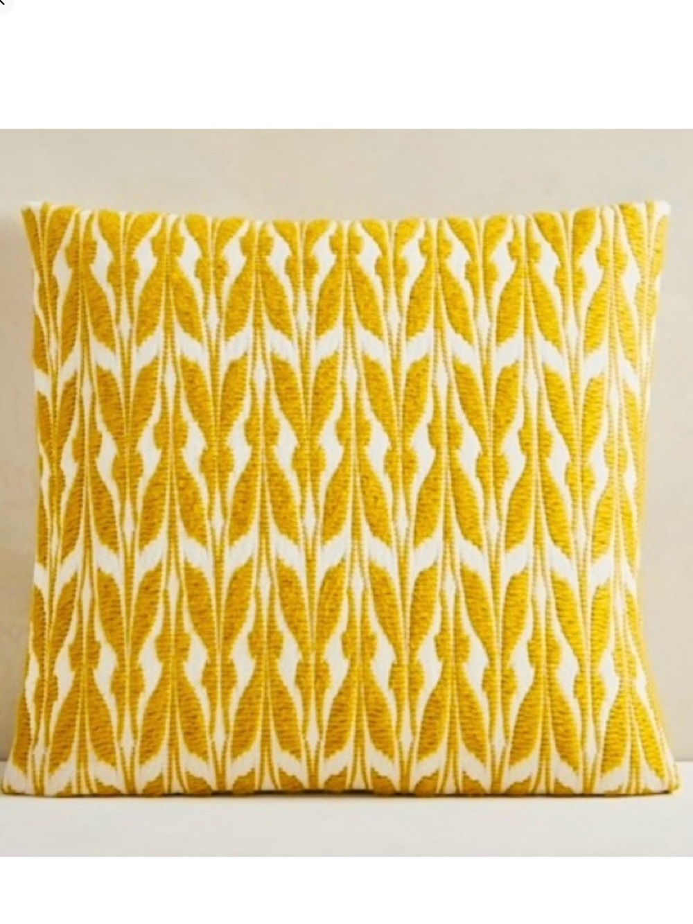 West Elm Mariposa 20x20 Pillow Cover Dark Horseradish